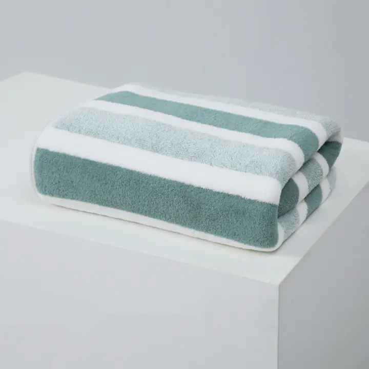 Juego De Toallas De Microfibra Para Hotel Absorbentes Y Suaves Tamaño 35*75cm/70*140cm Color Gris/Marfil Toalla De Playa Gruesa Para Baño - 1