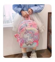 Mochila De Gran Capacidad Para Niñas De Jardín De Infantes Dibujos Animados Unicornio Lindo Mochila De Moda Para Escuela Exterior - details 3
