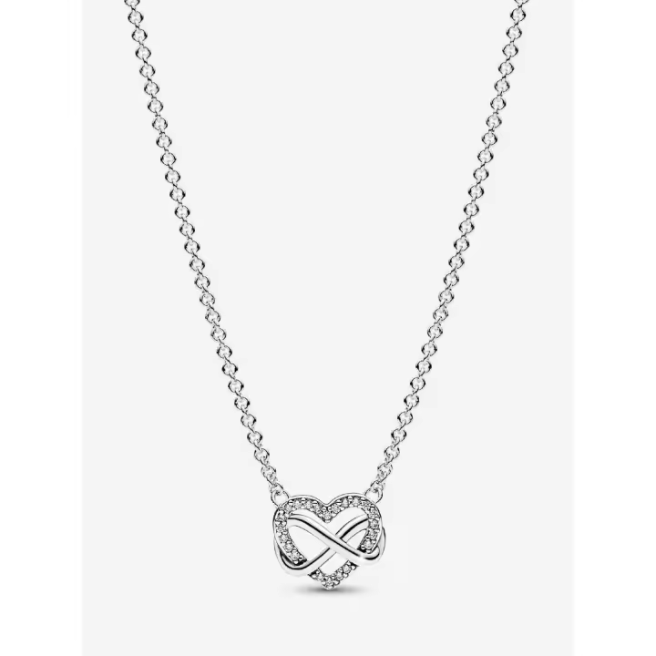 Pandora - Collar con Collar de corazón infinito brillante-Plata de Lei - 1