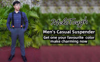 Suspenders Melo Tough Para Hombres Resistente De Alta Intensidad 2 Pulgadas Anchos Para Cinturón De Herramientas Unisex Material Polyester - details 1