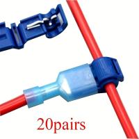 20Pares De Conectores Eléctricos Rápidos Terminales De Cable De Encogimiento Para Splice Lock Terminales De Cable De Soldadura - details 0