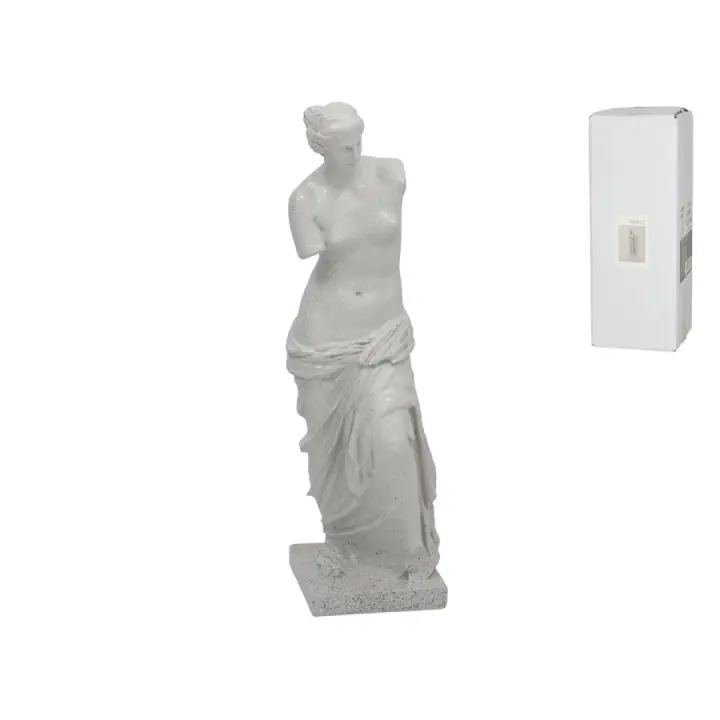 Gissed Escultura Decorativa Venus de Milo en Resina con Acabado Granito Blanco – Réplica Clásica de la Antigua Grecia con Detalles Sofisticados – Elegante Estatua de 30 cm para Hogar, Oficina y Espacios Culturales – Ideal para Coleccionistas y Amantes del - 1