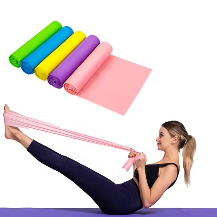 Banda De Resistencia Elástica Para Yoga Y Pilates 200cm Equipo De Fitness De Estiramiento Deportivo Para Entrenamiento De Músculos Y Flexibilidad En Cintura Brazos Piernas Y Core - 1