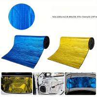 Aluminio Auto Aislante Térmico Y Acústico Espuma Auto Adhesivo Para Capó De Coche Aislante Térmico Y Acústico Pads Para Automóvil - details 0