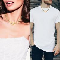 Collar de Cadena de Trigo de cola de Zorro de Maple inoxidable para hombre y Mujer, Con grilleta de Ancro de Tornillo y Cierres Náutico Marinero. - details 3