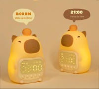 Lámpara De Noche Recargable De Silicona Con Diseño De Capibara Cartoon Luz De Mesa Para Dormitorio Regalo Para Niños Iluminación Nocturna Para Dormir - details 18