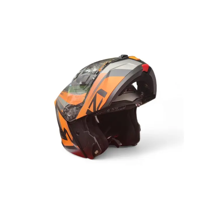 Casco Modular NZi Combi 3 DUO Daily Negro Naranja Antracita - 1