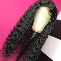 Pelucas Sintéticas Largas Y Rizadas De Encaje Frontal Para Mujeres Negras Con Pelo Fino Y Ondulado Resistente Al Calor 13x3 - details 1