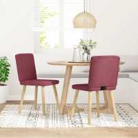 vidaXL Sillas de comedor 2 uds tela en color Gris nube/Crema/Lino y más | cómodas modernas ergonómicas para comedor cocina salón hogar - details 6