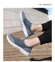 Zapatos De Vulcanización Para Hombre Zapatillas Transpirables Casual Antideslizantes Ligeros Tenis Masculino SLIP-ON Mesh - details 27