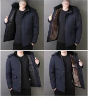 Abrigo De Panales De Algodón Invierno Para Hombre Largo Grueso Cálido Impermeable Con Capucha Militar Tamaño Grande Chaqueta De Viento - details 6