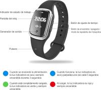 Pulsera repelente de mosquitos, reloj antimosquitos recargable por USB ultrasónico resistente al agua, pantalla de reloj - details 0