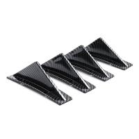 Nuevo 4pcsSpoiler Trasero Modificado En Patrón De Fibra De Carbono Roja Y Negra Para Coche Difusor De Bumper Anti-colisión - details 10