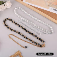 Cinturón De Perlas Elegante Para Mujer Con Cierre Elástico Y Cadena De Cinturón Accesorios De Ropa Para Mujer Material De Aleación De Zinc - details 7