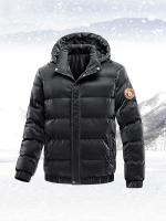 Parka gruesa con capucha para hombre, chaqueta cálida, chaqueta de moda de marca, Parka informal clásica de invierno, novedad de 2024 - details 6