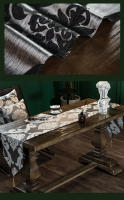 Corredor De Mesa Europeo Moderno En Tela De Jacquard Lujo Bordado Decoración Para Hogar Y Restaurante Material 100% Poliéster - details 4