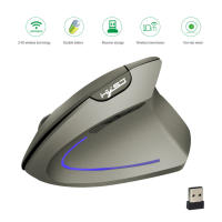 Ratón Inalámbrico Recargable 4800DPI Ergonómico y Silencioso - Diseño Vertical with 6 Botones Programables, Carga USB-C y 60 Días Autonomía (Compatible with PC/Mac/Portátil, 2,4 GHz) - Negro/Azul - details 3