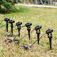Luces De Paisaje LED 12W Bajo Voltaje Impermeables Para Jardín Camino Luz De Pared Árbol Bandera Spotlampara De Césped Con Transformador - details 5