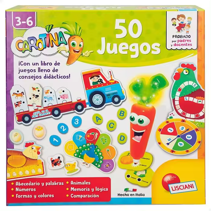 COLORBABY SET 50 JUEGOS EDUCATIVOS +3A - ELECTRONICO CAROTINA SET 7x28x28 Cms. - 1