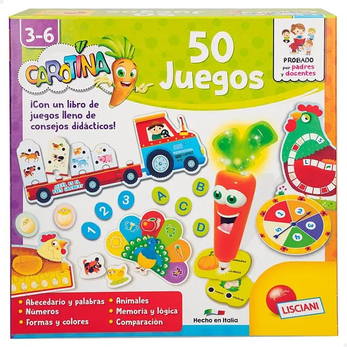 COLORBABY SET 50 JUEGOS EDUCATIVOS +3A - ELECTRONICO CAROTINA SET 7x28x28 Cms. - 1