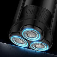 Afeitadora Eléctrica Recargable Mini Portátil Para Hombres Cuchilla Flotante Inteligente Regalo Ideal Para El Rostro Material De Acero Inoxidable - details 1
