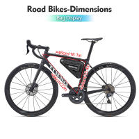 Bolsa De Tubo Impermeable NEWBOLER EVA 2.5L Para Ciclismo MTB Y Carretera Bolsa Triangular De Marco Frontal Para Reparación De Herramientas - details 12