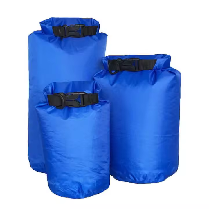 Compression Dry Bag for Fishing Kayak, Suitable for Camping Canoe Hiking, Blue 2L/4L/8L 3-piece Set - 1