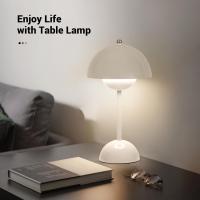 Lámpara de Mesa, lámpara de Mesa Bud, Luz decorativa de Ambiente, lámpara Bud, lámpara de noche en Forma De Seta (recargable) 1800 mAh - details 4
