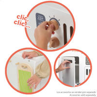 Teamson - Cocinita de madera para niños y niñas, diseño retro, mide 55x30x63 cm, ideal para juegos de rol, cocina infantil de juguete con detalles realistas, fabricada en materiales duraderos, recomendada para mayores de 3 años - details 2