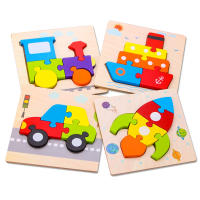Rompecabezas De Madera Montessori Para Bebés Juego Educativo 3D Animal De Película Juguetes Para Niños De 1 a 3 Años Unisex - details 24
