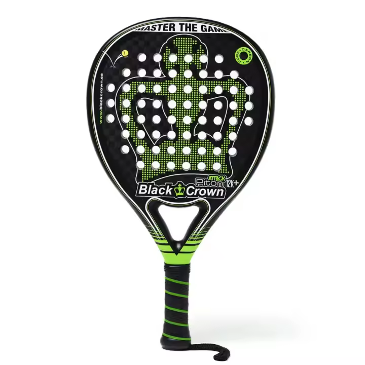 Pala De Padel Black Crown Piton Attack 12K+ -  + Regalos - 1