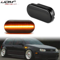 2pcs Luces Laterales De Marcador LED Con Lente Ahumada Amarilla Para Volkswagen MK4 Golf Jetta Bora B5/B5.5 Passat Y Beetle GTI R32 Estilo Euro - details 1
