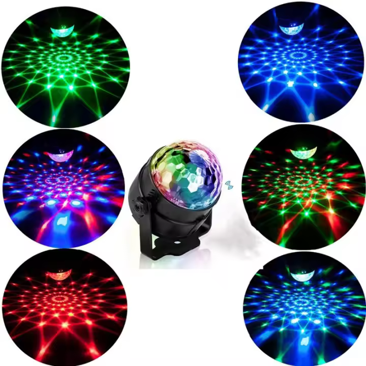 Luz Led De Bola De Discoteca, Rgb, Perfecta Para Cumpleaños, Disco, Fiesta, Bares, Navidad, Bodas - 1