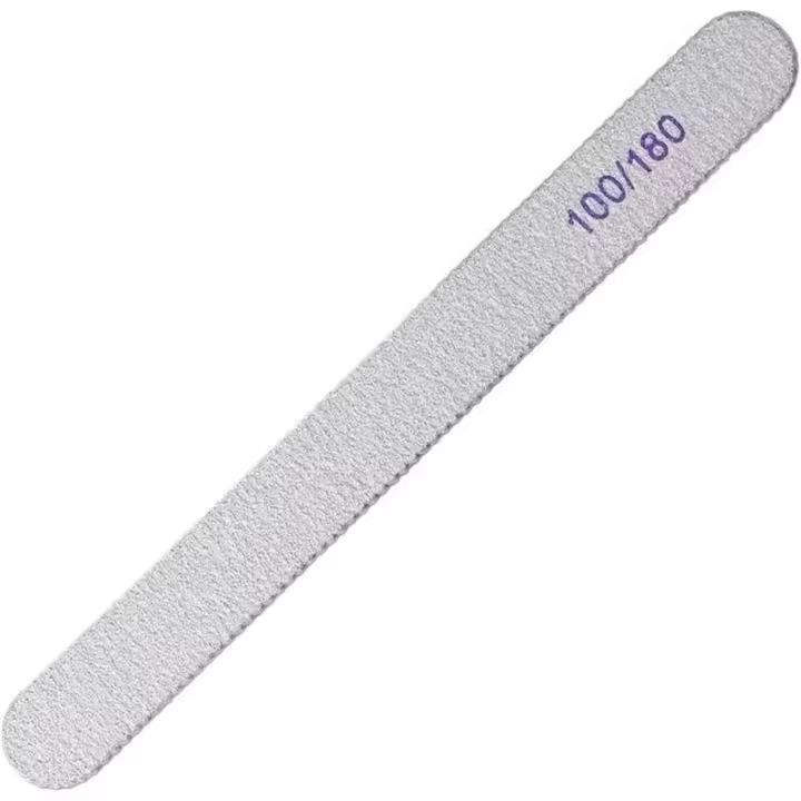 10 Limas de uñas Redondas de esmeril personalizadas con papel de Lija 100/180 duradero - 1