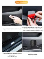 Luz De Bienvenida LED Universal Para Coche Con Proyección De Alas Ángeles Sensibilidad Adhesiva Iluminación De Suelo Con Logo 12V ABS - details 5