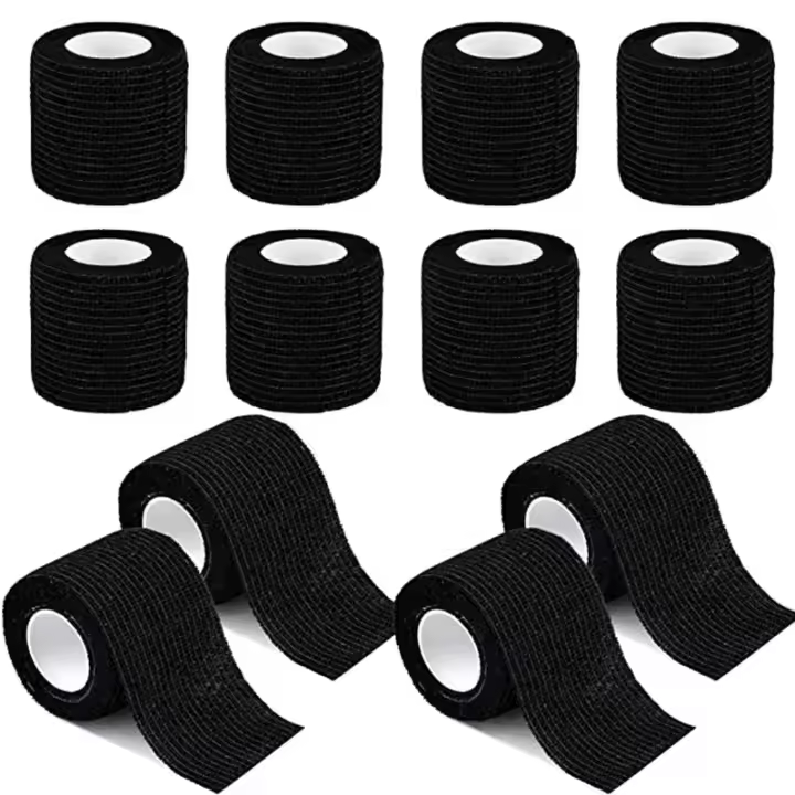 Vendaje Cohesiva,12 Rollos Vendas Elásticas Protectoras de Piel Vendaje Autoadhesivo Tape Proteger los Dedos de Tobillo y Muñeca - 1