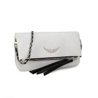 Bolso De Hombro Con Alas Negras Para Mujer, Cadena De Alas, Bolso De Cuero Cruzado Para Mujer - details 6