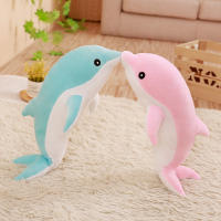 Gran Peluche Delfín Juguete De Animal Marítimo Suave Para Niñas Muñeca Bebé Almohada Para Dormir Regalo De Navidad Cumpleaños Halloween Para Niños - details 2