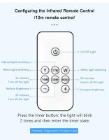Lámpara De Noche LED Portátil Con Control Remoto Y Luz Dimmable Para Dormitorio Lámpara De Escritorio Para Lectura Y Decoración De Ambiente - details 3