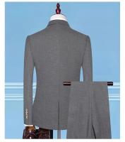 Traje De Novio 2025 Para Hombre Con Chaleco Y Pantalones Talla Regular Estilo Casual Formal Cuadros Moda Negocios Vestimenta Para Bodas Y Trabajo - details 14