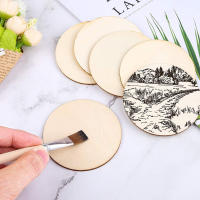 Círculos De Madera Natural No Terminados De 25mm a 100mm Para Manualidades DIY Decoraciones De Navidad Etiquetas Colgantes - details 1