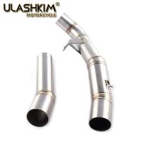 Sistema De Escape Completo Para Motocicleta Kawasaki Z1000 Z1 Ninja1000 Modificado Middle Link Pipe Muffler 2003-2017 Acero Inoxidable - details 2