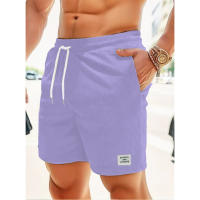 Nuevos Pantalones Cortos De Corduroy Para Hombre Verano Color Sólido Con Cordones Estilo Casual Cierre De Cordón Talla Media - details 84