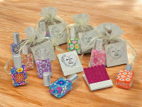 Lote de 10/15 perfumador de cristal y estuche de lima de uñas vintage con mensaje de agradecimiento a tus invitados en bolsa de regalo - regalos para invitados de boda comuniones bautizos aniversarios cumpleaños - details 0