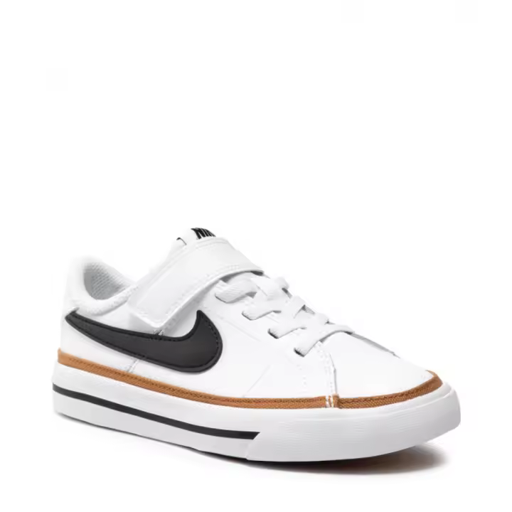 Zapatillas Nike Court Legacy Blanco Negro Ocre Psv Da5381-102 - 1
