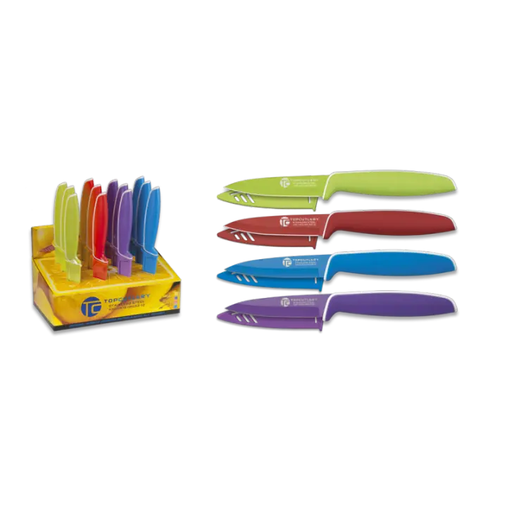 Cuchillo de Cocina Albainox con Mango Antideslizante y Funda Protectora - 1