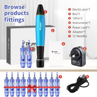 Authentic Dr Pen Ultima A1 Auto Micro Skin Pen Sistema Derma Con 12Pins Cartridges Kit De Herramientas Para Cuidado De La Piel - details 4