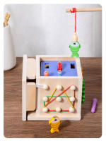 Caja De Monedas De Madera Montessori Para Niños Juguete Sensorial De Doble Cajón De Formas Y Colores Regalo Para Bebés Educativo Y Divertido - details 27
