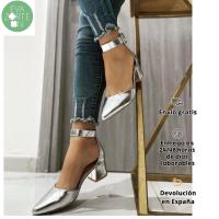 Eva Zorteon - Zapatos de Tacón ancho con Tiras Traseras Mujer,Marca TULIPANO . - details 6