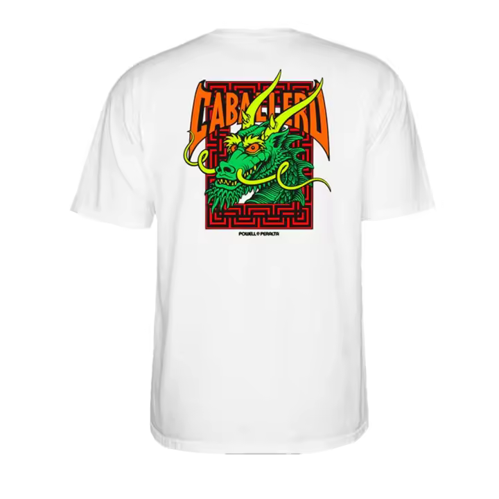 Camiseta Powell Peralta Caballero Street Dragon White CTMSCSTDGW - 1